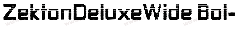 ZektonDeluxeWide Bol字体转换